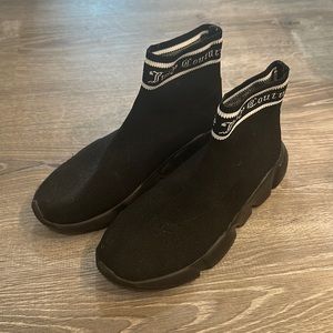 Juicy couture black sock shoes